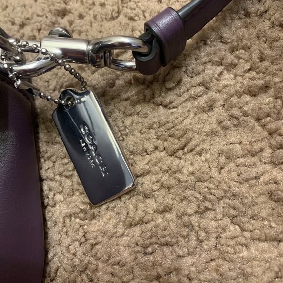 NWT Coach Puffy Linear Quilted Jes Crossbody Bag (Amethyst) - Picture 3 of 12